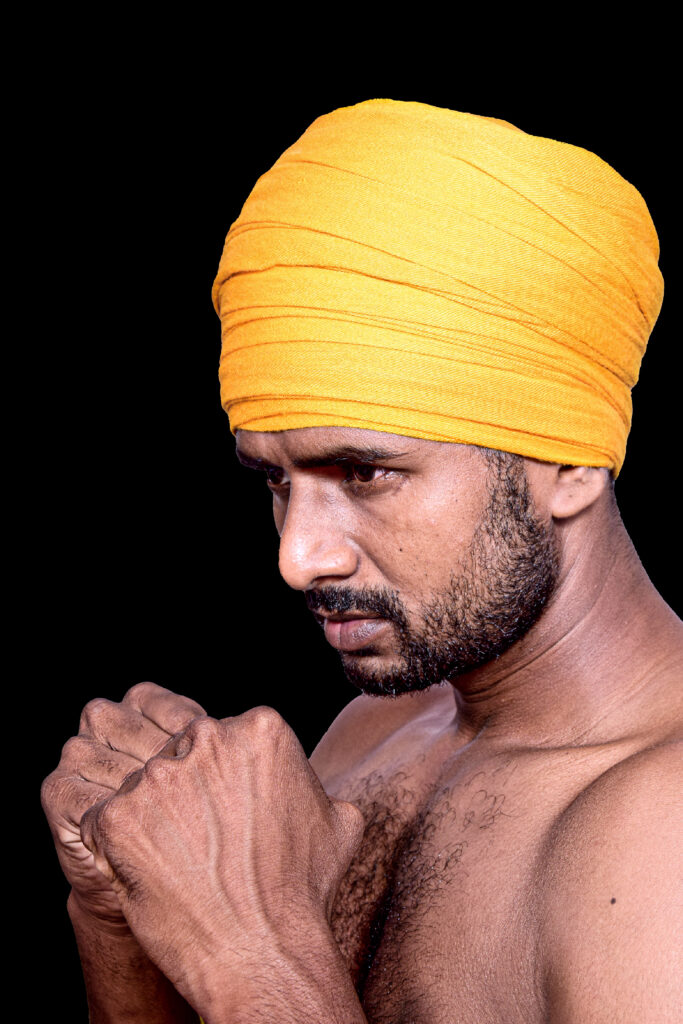 Jaspreet wearing a turban